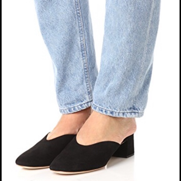 Loeffler Randall Shoes - Loeffler Randall Lulu Mules Size 7.5 Black Suede